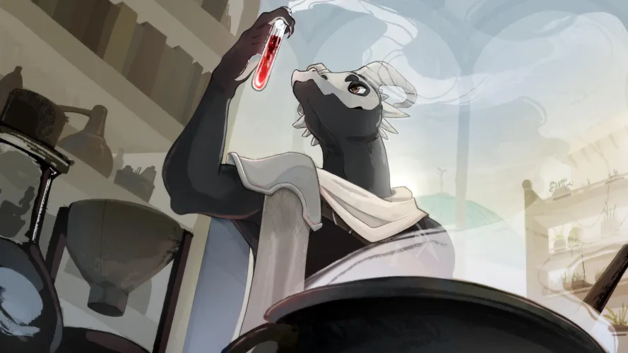 Thumbnail Discover the Artistic World of snowdowo the Alchemist in the Furry Community
