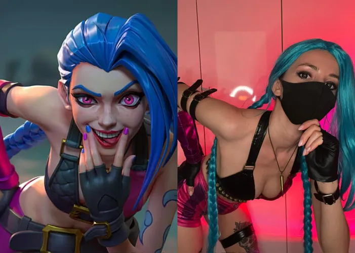 Thumbnail Exquisite Costume Fantasy: Jinx Arcane Meets Dora Amber in NSFW