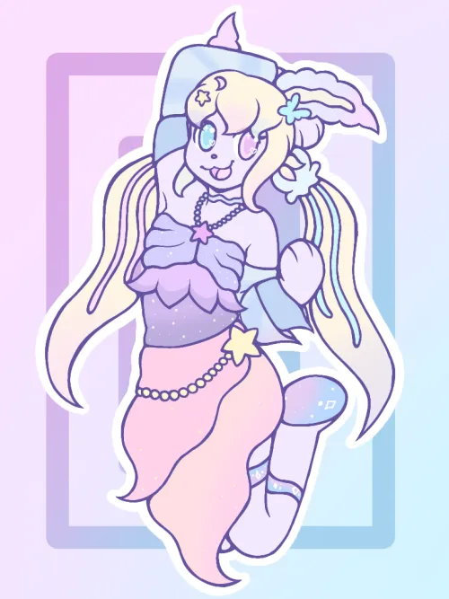 Thumbnail Dive into Furry Art with RachelDragon123's 'Sea Bunny Gal'