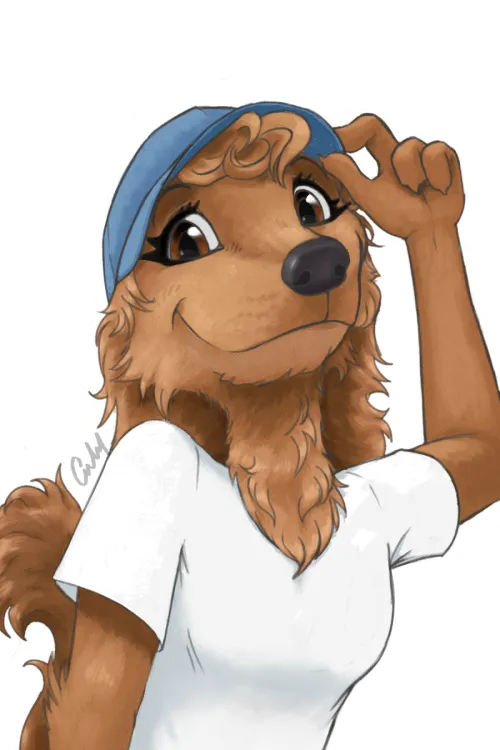 Thumbnail New Artstyle Testing by Onlyhasart: Adorable Furry Gal