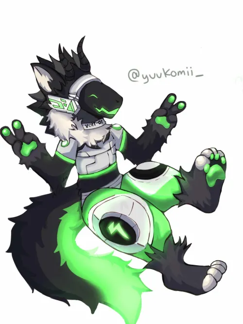 Thumbnail Commissioned Delight: Glass_Employ_4824's Furry Creations