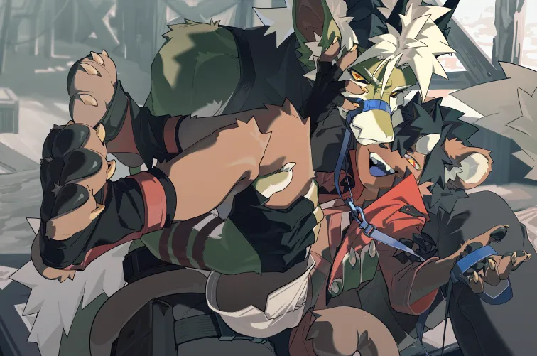 Thumbnail rakkasei02: Explore Dragon and Hyena Sensuality with BF