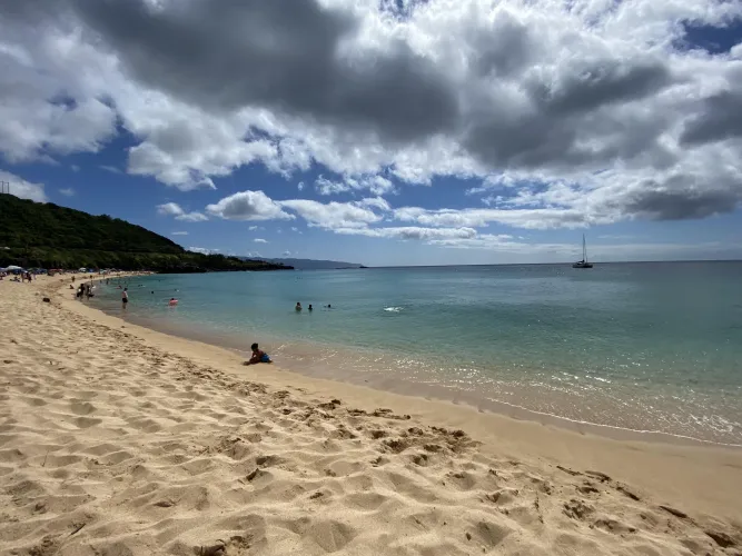Thumbnail Waimea Bay Beach Beauty: North Shore HI Scenic Views Unveiled by DjN60613