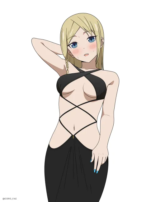 Thumbnail Elegance in Hayasaka's Dress by addtional_talk1956 in Hentai Category