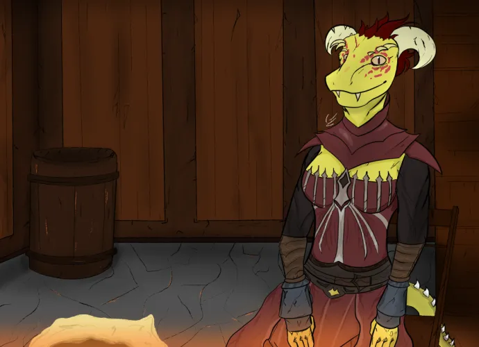 Thumbnail Mynthea in Skyrim by NoEbb4229: A Furry Relaxation
