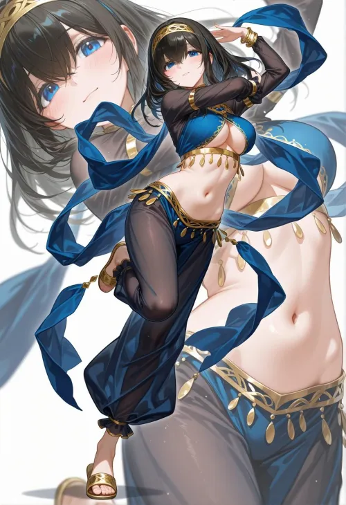Thumbnail Fumika Sagisawa Idolmaster: Dive into animemidriff with CheetahSperm18