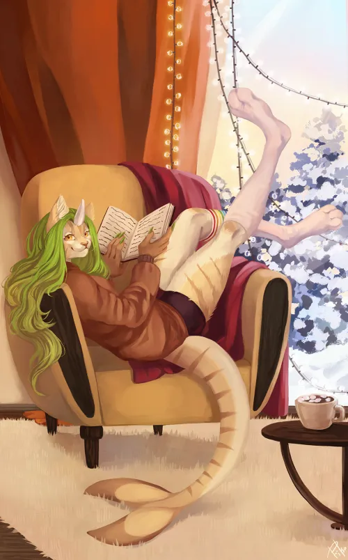 Thumbnail Winter Atmosphere Art by FikaNori - Furry