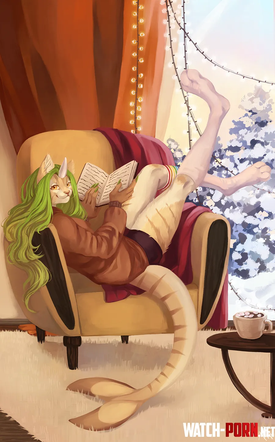 Winter atmosphere art by me by FikaNori