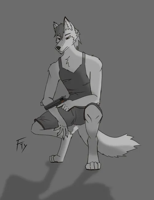 Thumbnail Life's Tough - Art by InternetDweller125 | furry