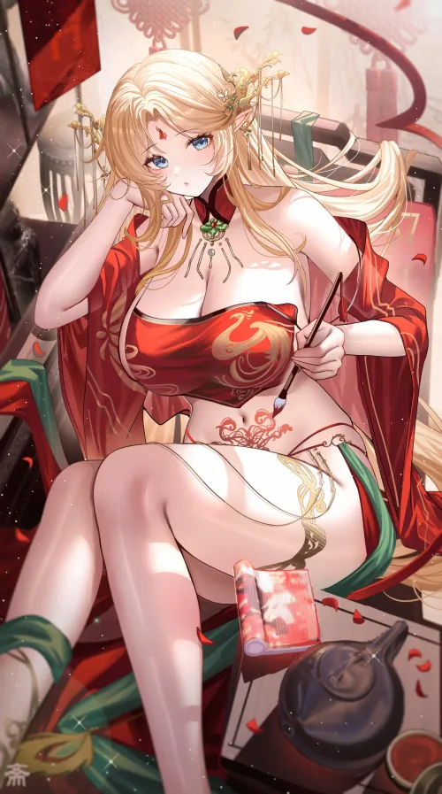 Thumbnail Busty Mommy in Azur Lane by Silent_Steak_9540 | ecchi