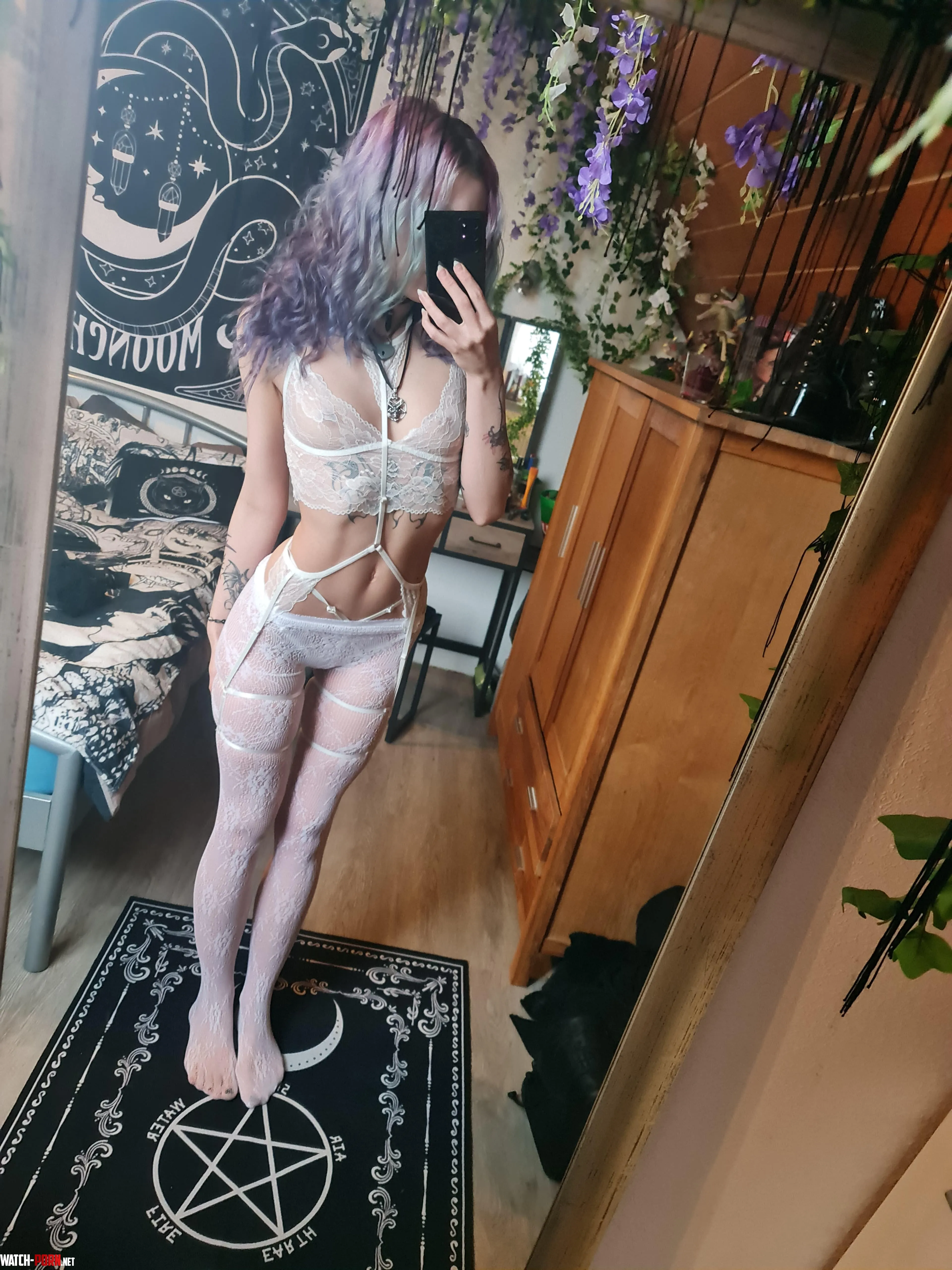 This lingerie caresses my body so well  by AbbyGoth