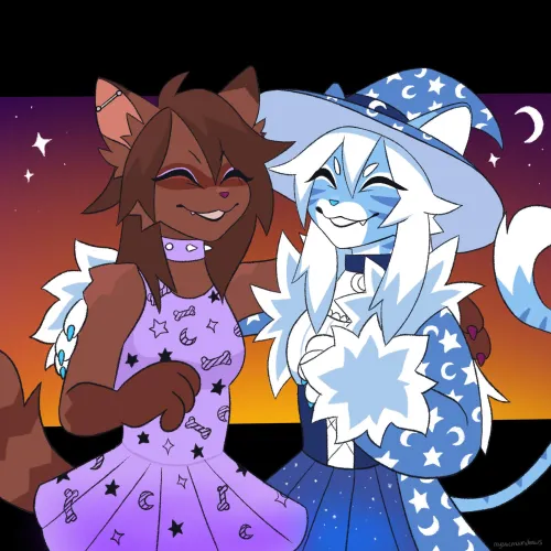 Thumbnail Mysticmoondraws' Furry Art: My Friend and I
