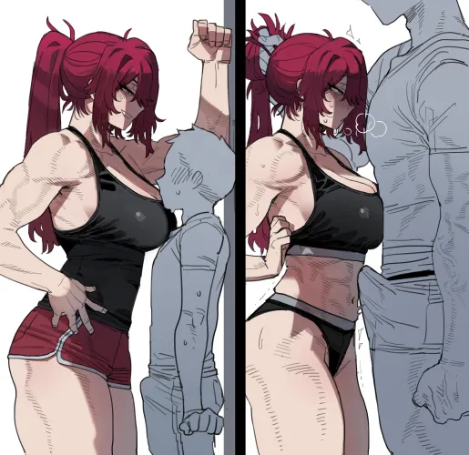 Thumbnail Fitdrawngirls Delights with Size Difference by Throwawheylmao