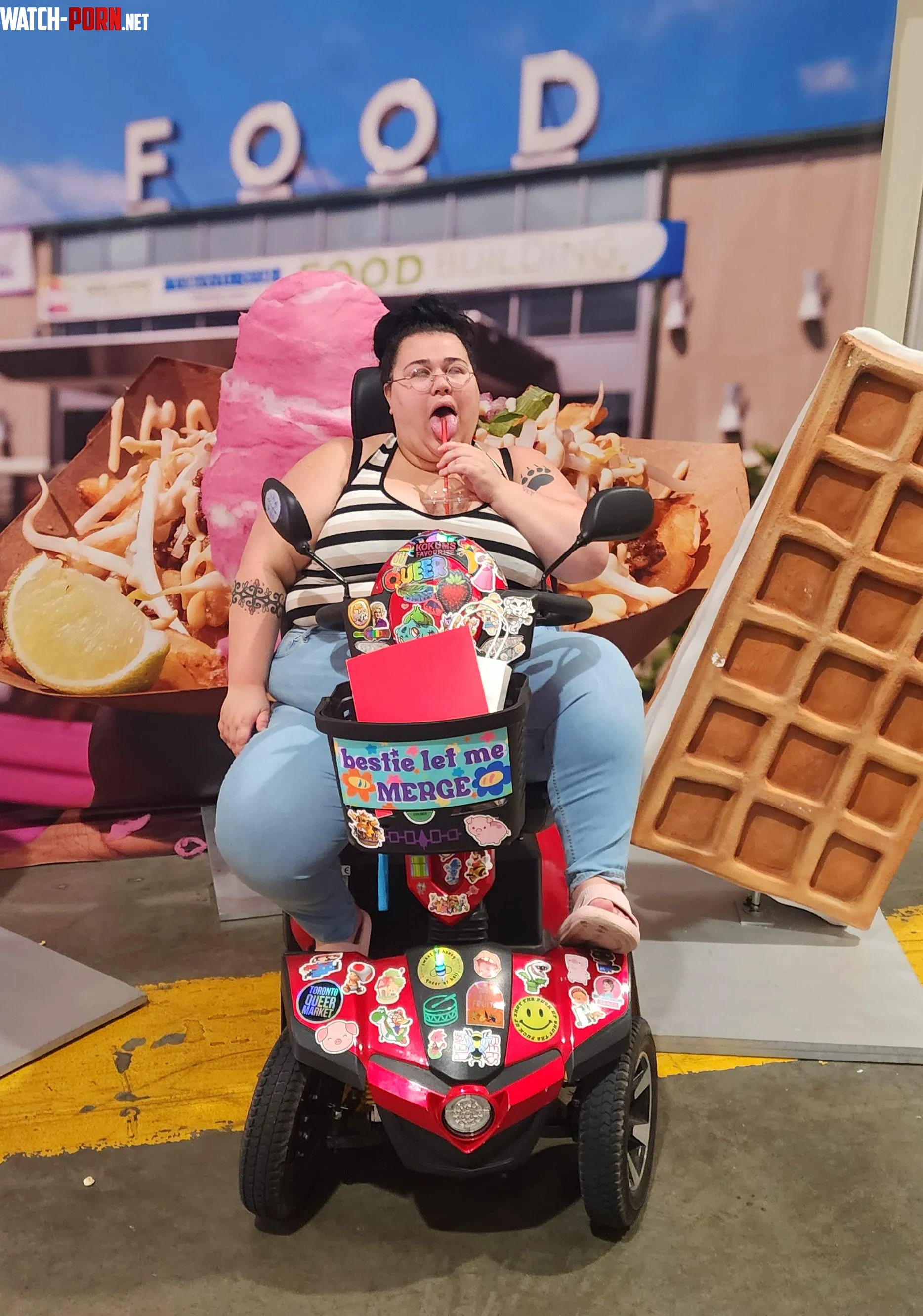 Look at this fatty on a scooter  by DottieJune14