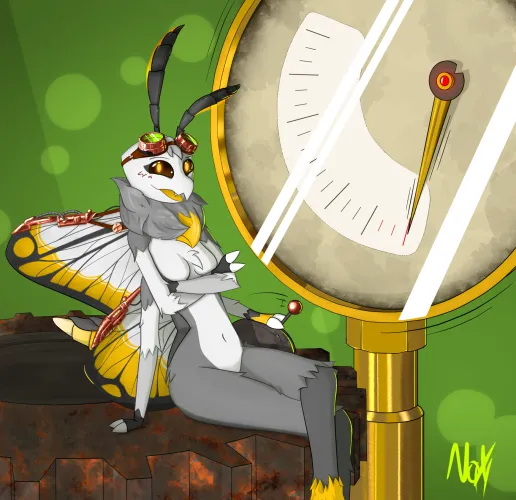 Thumbnail Furry Spirit: My Moth Fursona Art by Naximi | furry Creations
