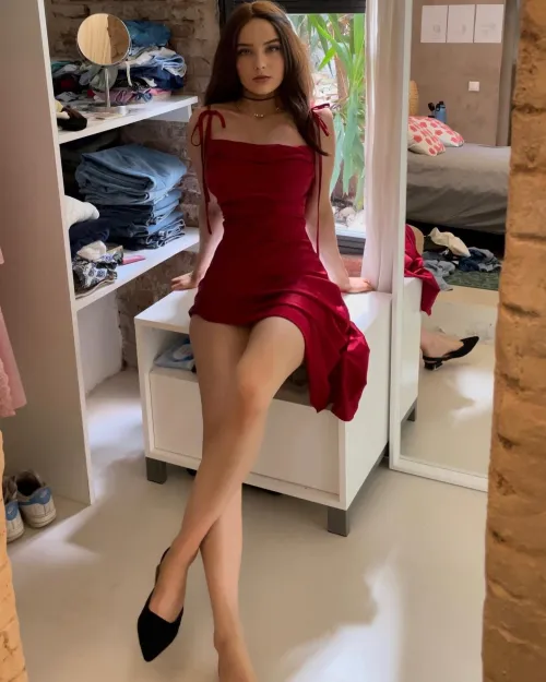 Thumbnail Eye-Catching Red: snakesteps' TightDresses Allure