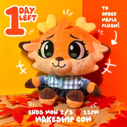 Thumbnail Last Chance for Maple Plushie - Order Now for Furry Love!