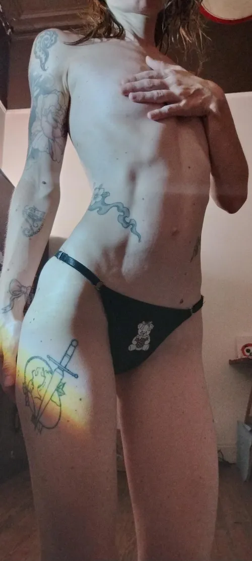 Thumbnail pinklikesakura's Charm: Admire Skinny Moles and the Intriguing Bear Thong
