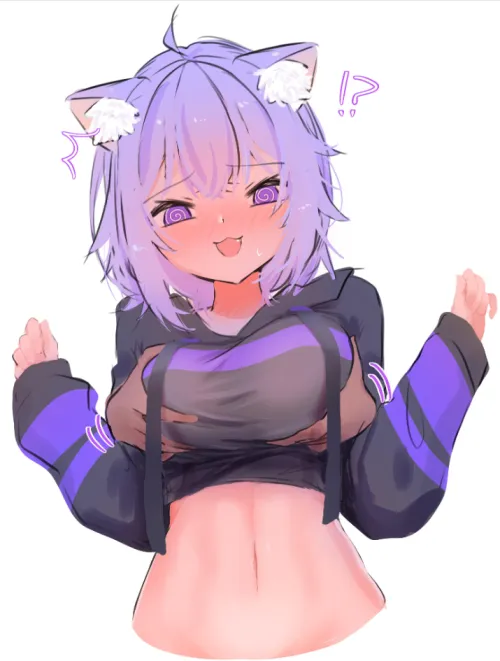 Thumbnail Adorable Nekomimi Alert: Little Kitty is Dizzy by velcutie