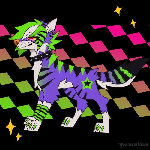 Thumbnail Unleash Creativity with mysticmoondraws' 'Sparkle Dog 3 Art'