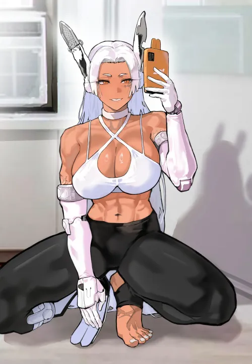 Thumbnail EroMestre's Sensual Art Tribute to Miruko in fitdrawngirls