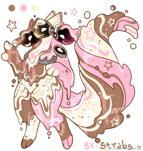 Thumbnail andyarttz: Neapolitan Ice Cream Protogen - Chill with Furry Fun
