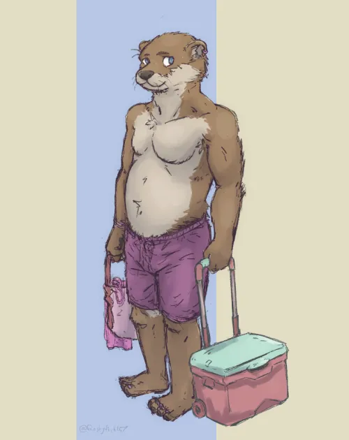 Thumbnail Meet Rodney the Otter by Author frostyfish157 | Explore the Furry Category