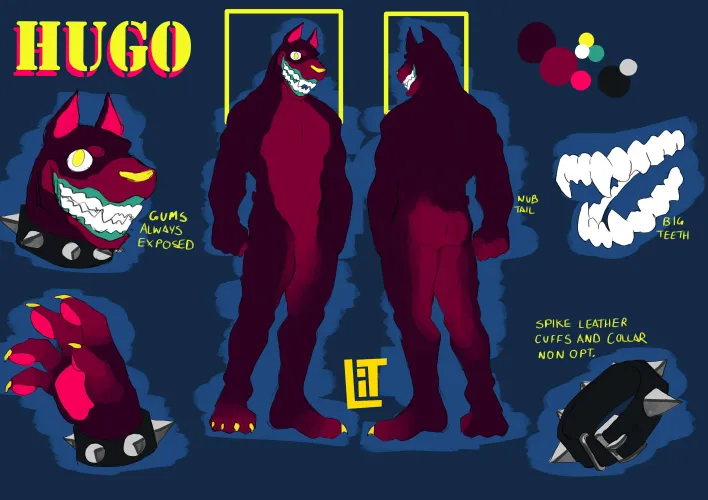 Thumbnail Character Sheet for Boy Hugo by lets_ignore_that_ in the Furry Category