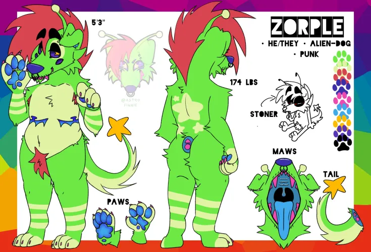 Thumbnail Zleep Zlorp Artistry by SLVGGYKITTYZ in the Furry Category
