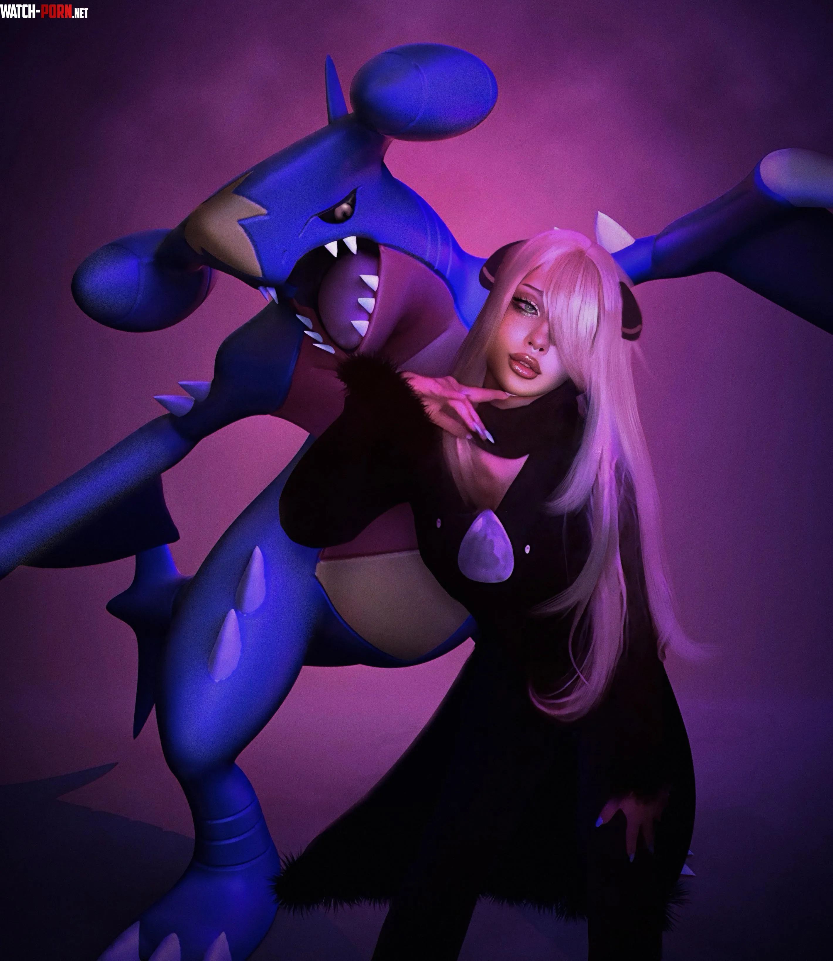 cynthia cosplay from pokemon dplt3 by cyberstrawbrry