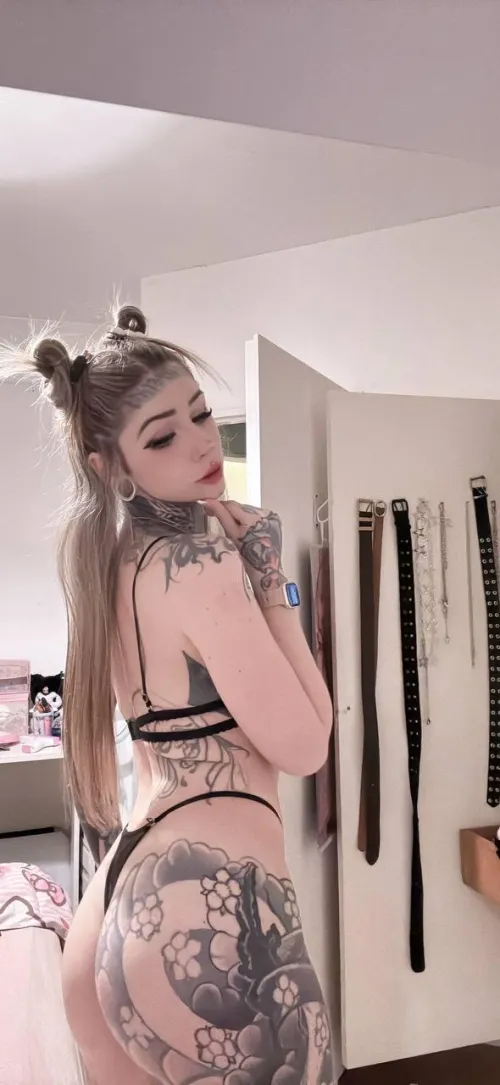 Thumbnail progamerayaka Flaunts Tattooed Ass in CuteLittleButts Category