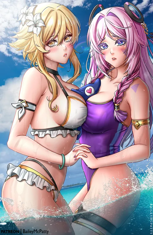 Thumbnail Genshin Impact Duo: Lumine & Citlali by destinyherowolf
