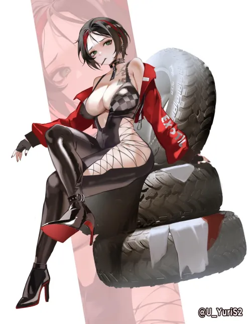 Thumbnail Embrace Victory with Race Queen Crow Uyuri by llamanatee | animebodysuits