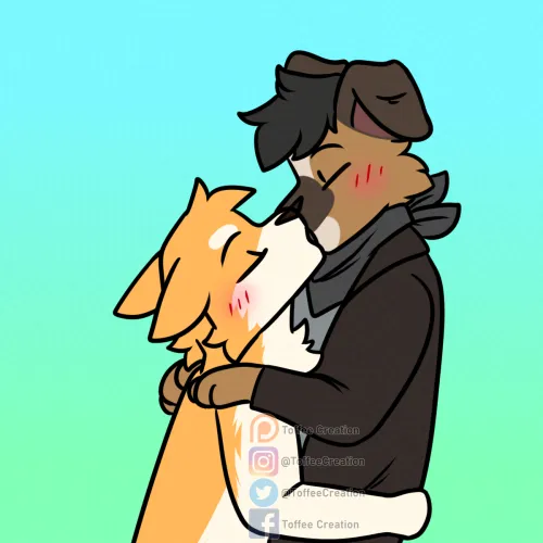 Thumbnail Smooches YCH by ToffeeCreation in the Furry Category