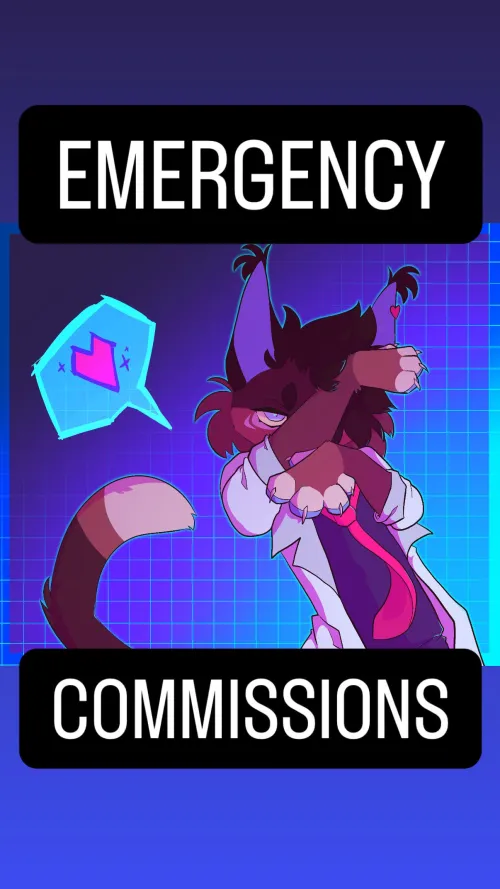 Thumbnail Emergency Commissions: Addressing Urgent Art Needs | furry