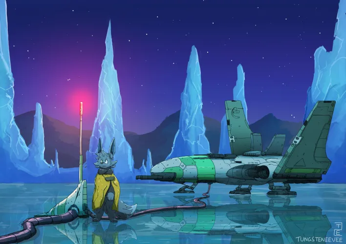 Thumbnail Upon a Cold World by TungstenEevee | Furry