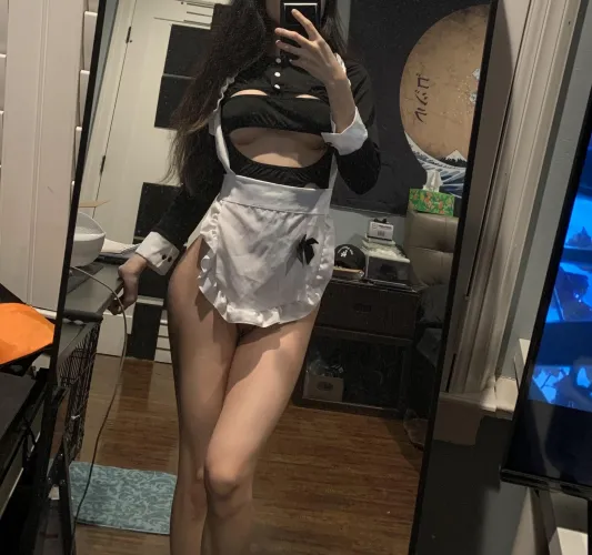 Thumbnail Frenchmaid Costume: Do You Like This Wardrobe Choice by SmolAsianGirlCali?
