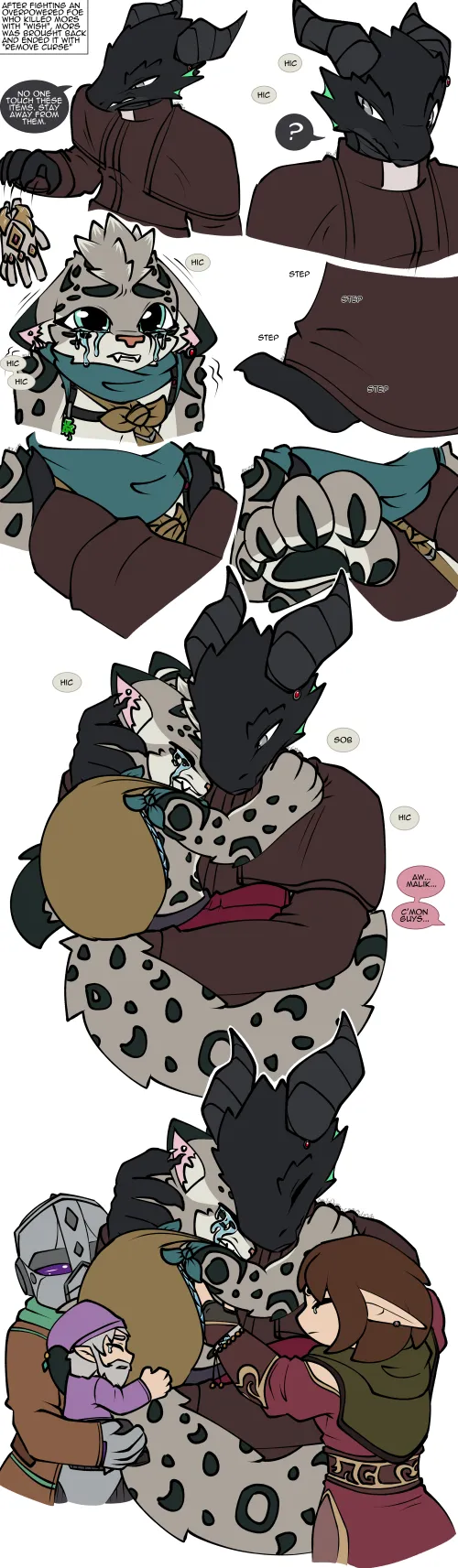 Thumbnail DnD Group Hug: Wholesome Furry Art | CrazyMeliMelo