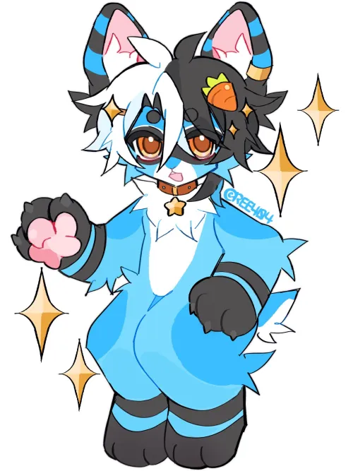 Thumbnail Blue Bunny Commission Art Showcase by oworee404 | furry Category