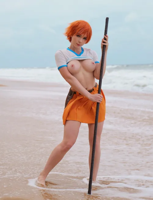 Thumbnail Nami from One Piece Cosplay by Sweetie Fox in NudeCosplay Category