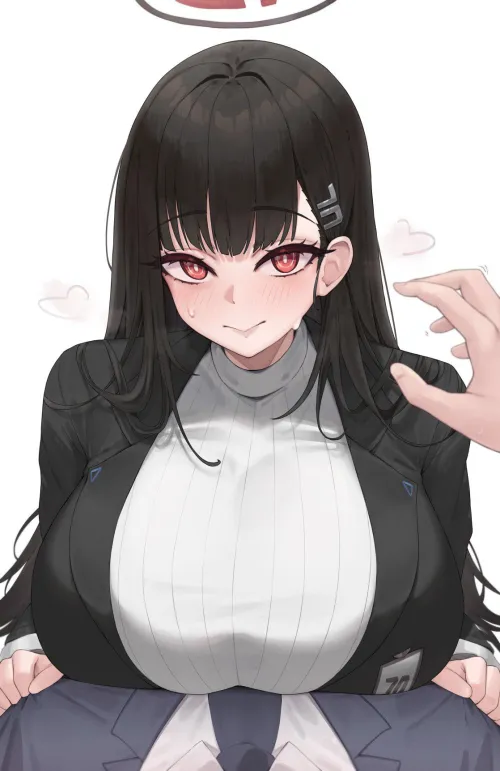 Thumbnail Rio Right Up Close Kuavera Blue Archive: llamanatee's BigAnimeTiddies Exposé