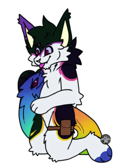 Thumbnail An Anxious Tail Being Comforted by ArtsBVG | Furry Appreciation