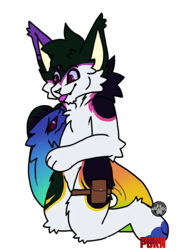 An anxious tail being comforted By ArtsBVG by AFoxGuy