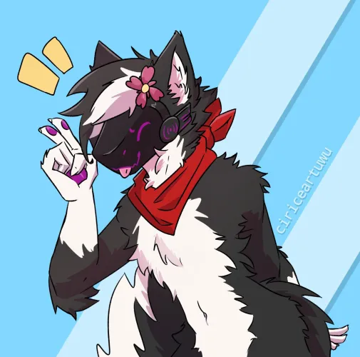 Thumbnail Lellelarsson2008 Presents a Cute Protogen Boy Commission: A Furry Delight