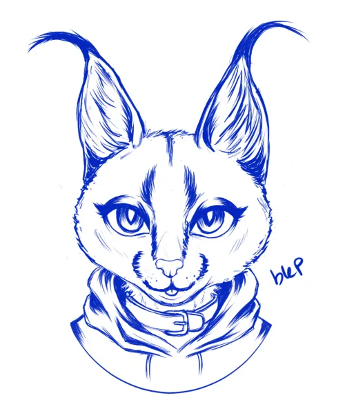 Thumbnail Artistic Progress: Caracal Go Blep Journey by TheMeFo | furry