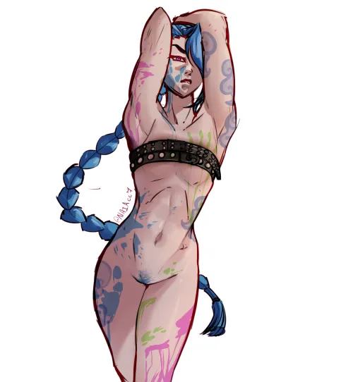 Thumbnail amyartzz: Jinx's Arcane Seduction in Rule34LoL