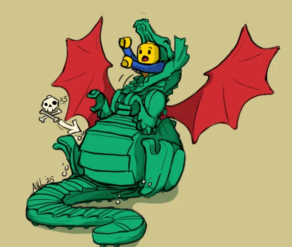 Thumbnail Klezmer_Gryphon Shares More on LEGO Dragon Vore