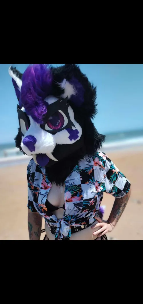 Thumbnail Beach Vibes: Furry Art by Eevauwu