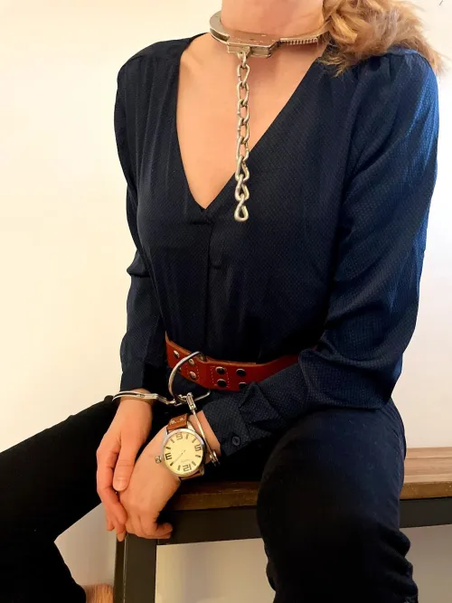 Thumbnail Collared, Cuffed, and Ready for Transport | JessicaShackled