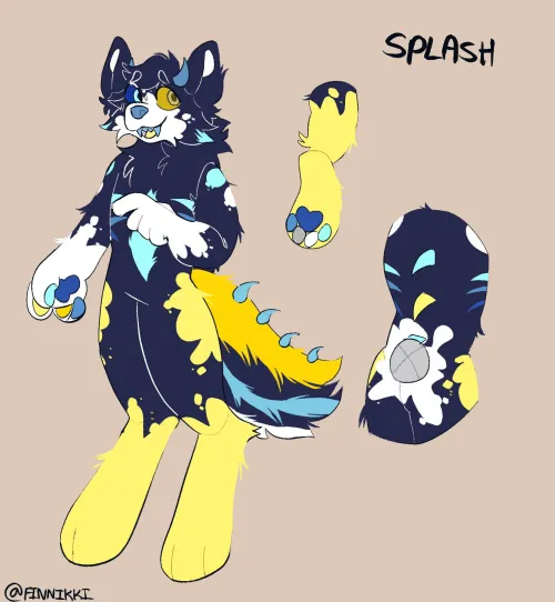 Thumbnail Meet Splash: Introducing My Newest Fursona | pexyatzer
